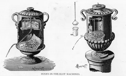 Alte und moderne Verkaufsautomaten, 1893